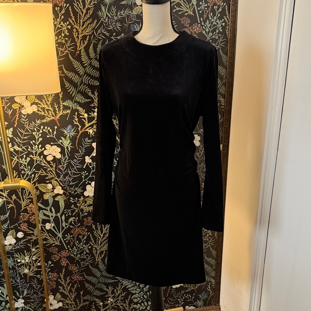 Black Velvet Holiday Dress